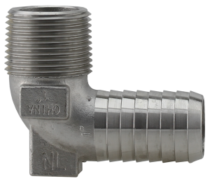 BOSHART 304 Stainless Steel Insert - MPT Hydrant Elbow (Barbed)