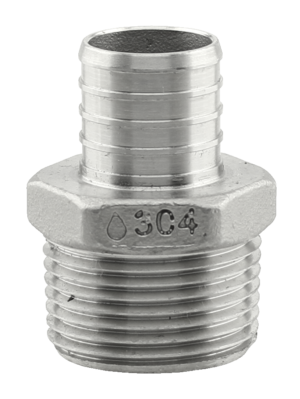 BOSHART 304 Stainless Steel PEX - MPT | Male Pipe thread adapter 1/2" | 3/4" | 1"