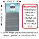 CARTER |SILVER| | MERV 6 |  HVAC & Furnace Filter | Washable Electrostatic | High Dust Holding Capacity