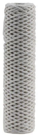 Bleached Cotton 10" 50 Micron 304 Stainless Steel Core - Pack of 30