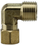 Nl Brass -3/8"Cpx1/4"Mpt Elbow - Pack of 25