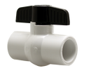 1/2" Slip Pvc Ball Valve Dlx. Epdm Seat - Epdm Stem O-Ring - Pack of 100