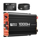 RICH SOLAR NOVA PURE 1K | 1000 Watt (1kW) 12 Volt Industrial Pure Sine Wave Inverter | Powerful 1000W 12V Off-Grid Inverter for RVs, Trailers, Campers, Vans, Trucks, Overlanders, Boats | Top Rated | UL 458 Certified
