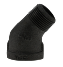 3/4" 45' Street Elbow - Black - Pack of 60