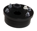 5" X 1" Single Hole Plastic Well Seal - Black - Pack of 8