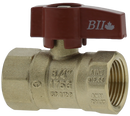 3/8" Comb. Handle Gas Ball Valve Red Handle - Pack of 10