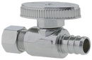 No Lead 1/2" Pex X 3/8"Comp 1/4 Turn,Straight Supply Valve - Pack of 20