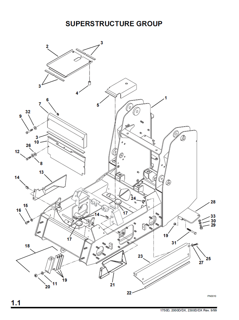 Skid Steer Arm Bumper - Scat Track Part 5747921  1300D | 1500D | 1750D | 2000D | 2300D / DX