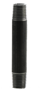 1/4" X 3" Nipple - Black - Pack of 25