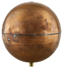 6" Copper Float - 1/4"-20 Sae Conn. Bouyancy In Lbs. = 3.26