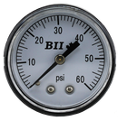 2" Plastic Gauge 1/4"Cbm 0-60 - Pack of 100