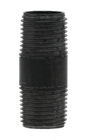 1/2" X 2" Nipple - Black - Pack of 25