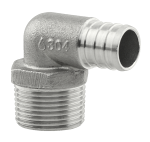 BOSHART 304 Stainless Steel PEX - MPT | 90 degree elbow adapter 3/4"