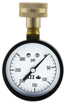 2.5" Water Test Gauge 0-300 With Max. Pointer - Pack of 50