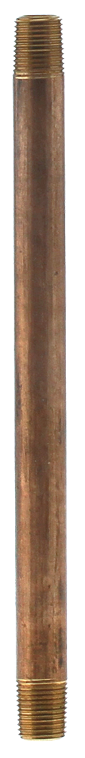 1/8" X 7" R Brass Nipple - Pack of 25