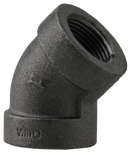 300lb 3/4" 45' Elbow - Black - Pack of 50