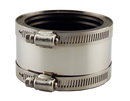 2"Ci/Plx1-1/2"Copper(1-1/4"Pl) Shielded Rubber Coupling - Pack of 100