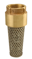 No Lead 1" Brass Foot Valve - Pack of 10