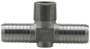3/4"Mpt x 1"Ins 304SS Hyd Tee