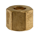 1/4" Brass Nut - Comp Fit - Pack of 25