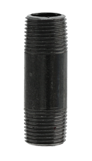 3/8" X 2" Nipple - Black - Pack of 25