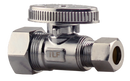 No Lead 5/8"Comp X 3/8"Comp 1/4 Turn,Straight Supply Valve - Pack of 20