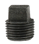 1/2" Solid Plug - Black - Pack of 40