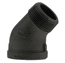 1-1/4" 45' Street Elbow -Black - Pack of 20