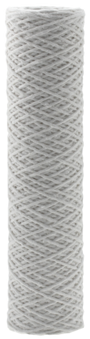 Bleached Cotton 10" 5 Micron 304 Stainless Steel Core - Pack of 30