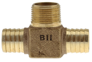 No Lead 1"Insx 1"Ins X 3/4"Mpt Hydrant Tee - Pack of 10