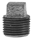 1/2" Plug - Galvanized - Pack of 40