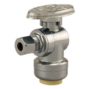 No Lead 1/2"Pushfit X 1/4"Comp 1/4 Turn, Angle Supply Valve - Pack of 20