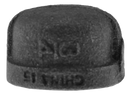 3/4" Cap - Black - Pack of 40