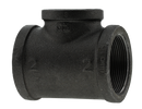 2-1/2" X 1-1/2" X 2-1/2" Tee-Black - Pack of 10