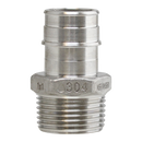 1/2" X 3/4" Mpt 304ss Ce Pex Male Adapter -F1960 - Pack of 25