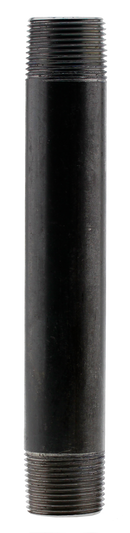 1" X 9" Nipple - Black - Pack of 25