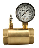No Lead Brass 1" Check W/Tap (1) 1/8"Inlet (1) 1/4" Outlet - Pack of 10