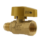 1/2"Fptx3/8" Fl.Comb. Handle Gas Valve - Pack of 10