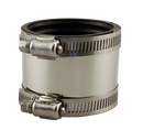 2"Ci/Plx1-1/2"Copper(1-1/4"Pl) Shielded Rubber Coupling - Pack of 100