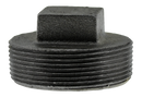 3" Solid Plug - Black - Pack of 20