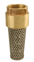 No Lead 1" Brass Foot Valve - Pack of 10
