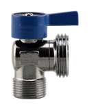 No Lead 1/2"Mx1/2"C X 3/4"Ght Wash Machine 1/4turn,Blue Hand - Pack of 20