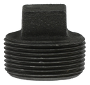 1 1/4" Plug - Black - Pack of 25