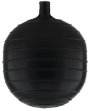 6" Black Plastic Float 1/4"-20 Sae Female Plast.Conn. - Pack of 100