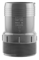 3"Mpt X Insert Adapter - Pvc - Pack of 15