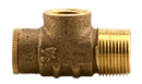 No Lead 1/2" Brass Relief Vlve Non-Adjustable - Set @ 75 Psi - Pack of 10