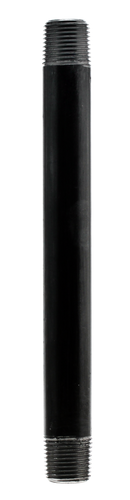 1/2" X 8" Nipple - Black - Pack of 25