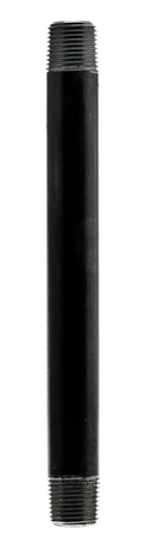 1/2" X 9" Nipple - Black - Pack of 25