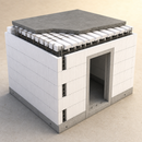 BuildBlock ICF safe room shell kit 8x8 promotional render