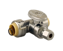 No Lead 1/2"Pushfit X 1/4"Comp 1/4 Turn, Tee Supply Valve - Pack of 10